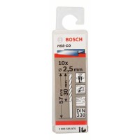 Сверло по металлу HSS-Co DIN 338 2,5x30x57 мм Bosch 2608585875