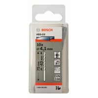 Сверло по металлу HSS-Co DIN 338 4,1x43x75 мм Bosch 2608585881