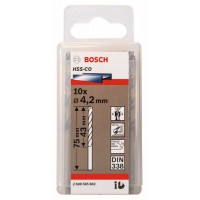 Сверло по металлу HSS-Co DIN 338 4,2x43x75 мм Bosch 2608585882