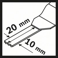 Погружное пильное полотно HCS AIZ 10 AB Wood and Metal 10x20 мм Bosch 2609256949