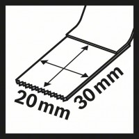 Погружное пильное полотно BIM AIZ 20 AB Wood and Metal 20x30 мм Bosch 2609256950