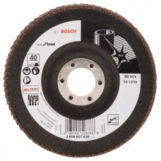 Лепестковый шлифкруг X581 Best for Inox 125x22,23 мм, 40 Bosch 2608607638