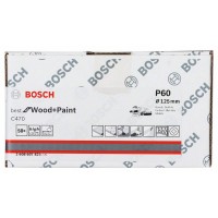 Шлифлист C470, в упаковке 50 шт. 125 мм, 60 Bosch 2608607825
