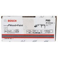 Шлифлист на бумажной основе C470, в упаковке 50шт. 115 мм, 80 Bosch 2608607942