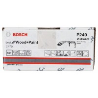 Шлифлист на бумажной основе C470, в упаковке 50шт. 115 мм, 240 Bosch 2608607945