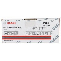 Шлифлист на бумажной основе C470, в упаковке 50шт. 125 мм, 120 Bosch 2608607949
