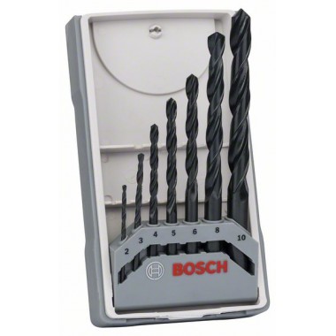 Набор из 7 сверл по металлу HSS-R, DIN 338 2,3,4,5,6,8,10 Bosch 2607017036