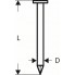 Гвозди с круглой головкой SN21RK 80G 3,1 мм, 80 мм, оцинк., гладк. Bosch 2608200034