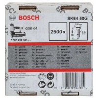 Штифт с потайной головкой SK64 50G 1,6 мм, 50 мм, оцинк. Bosch 2608200505