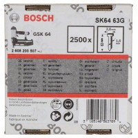 Штифт с потайной головкой SK64 63G 1,6 мм, 63 мм, оцинк. Bosch 2608200507