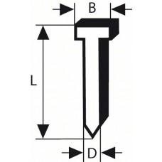 Штифт с потайной головкой SK64 50NR 1,6 мм, 50 мм, нерж. (A2/1,4301) Bosch 2608200510
