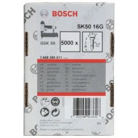 Штифт с потайной головкой SK50 16G 1,2 мм, 16 мм, оцинк. Bosch 2608200511