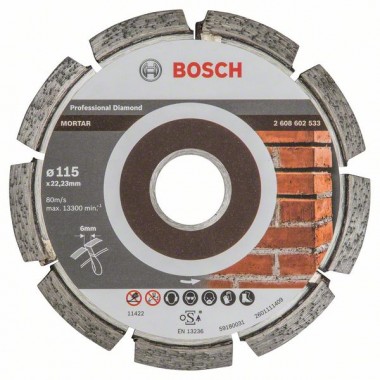 Алмазный круг Expert for Mortar 115x6x7x22,23 мм Bosch 2608602533