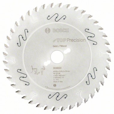 Пильный диск Top Precision Best for Wood 250x30x3,2 мм, 40 Bosch 2608642111