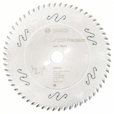 Пильный диск Top Precision Best for Wood 250x30x3,2 мм, 60 Bosch 2608642112