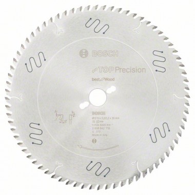 Пильный диск Top Precision Best for Wood 315x30x3,2 мм, 72 Bosch 2608642118