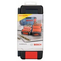 Набор из 18 сверл по металлу HSS-Co, DIN 338, 135° Bosch 2607017047