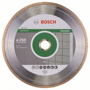 Алмазный диск Standard for Ceramic 250x30+25,40x1,6x7 мм Bosch 2608602539