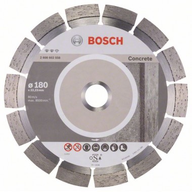Алмазный диск Expert for Concrete 180x22,23x2,4x12 мм Bosch 2608602558