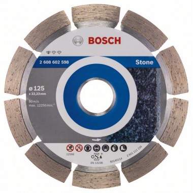 Алмазный диск Standard for Stone 125x22,23x1,6x10 мм Bosch 2608602598
