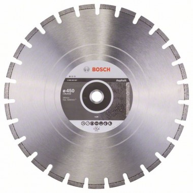 Алмазный диск Standard for Asphalt 450x25,40x3,2x10 мм Bosch 2608602627