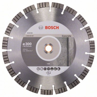 Алмазный диск Best for Concrete 300x20,00+25,40x2,8x15 мм Bosch 2608602657