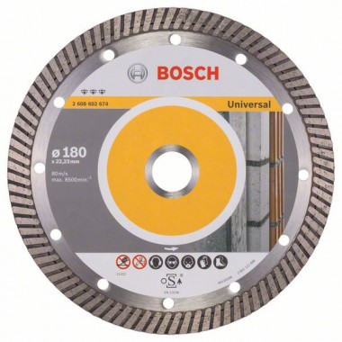 Алмазный диск Best for Universal Turbo 180x22,23x2,5x12 мм Bosch 2608602674