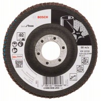 Лепестковый шлифкруг X581 Best for Inox 115x22,23 мм, 40 Bosch 2608608263