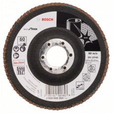 Лепестковый шлифкруг X581 Best for Inox 115x22,23 мм, 60 Bosch 2608608264