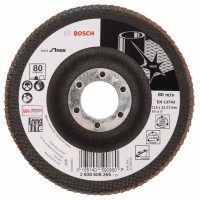 Лепестковый шлифкруг X581 Best for Inox 115x22,23 мм, 80 Bosch 2608608265