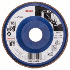 Лепестковый шлифкруг X581 Best for Inox 115x22,23 мм, 60 Bosch 2608608272
