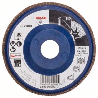 Лепестковый шлифкруг X581 Best for Inox 115x22,23 мм, 80 Bosch 2608608273