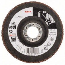 Лепестковый шлифкруг X581 Best for Inox 125x22,23 мм, 40 Bosch 2608608276