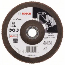 Лепестковый шлифкруг X581 Best for Inox 180x22,23 мм, 40 Bosch 2608608288