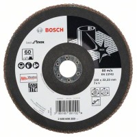 Лепестковый шлифкруг X581 Best for Inox 180x22,23 мм, 60 Bosch 2608608289
