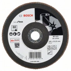 Лепестковый шлифкруг X581 Best for Inox 180x22,23 мм, 60 Bosch 2608608289