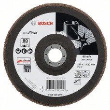 Лепестковый шлифкруг X581 Best for Inox 180x22,23 мм, 80 Bosch 2608608290