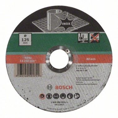Отрезной круг прямой по нержавеющей стали WA 60 T BF Bosch 2609256323