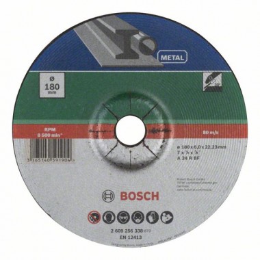 Обдирочный круг выпуклый по металлу A 24 P BF Bosch 2609256338