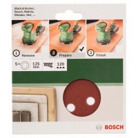 Набор из 5 шлифлистов для эксцентриковых шлифмашин 125, 180 Bosch 2609256A25