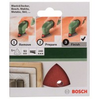 Набор из 5 шлифлистов для дельташлифмашин 93, 240 Bosch 2609256A53