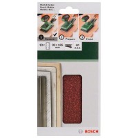 Набор из 10 шлифлистов для виброшлифмашин 93x185, 40 Bosch 2609256A80