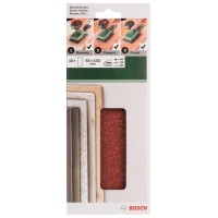 Набор из 10 шлифлистов для виброшлифмашин 93x230, 4x60; 4x120; 2x180 Bosch 2609256B14