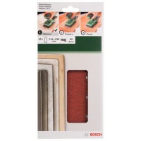 Набор из 10 шлифлистов для виброшлифмашин 115x230, 60 Bosch 2609256B20