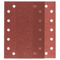 Набор из 10 шлифлистов для виброшлифмашин 115x230, 4x60; 4x120; 2x180 Bosch 2609256B25