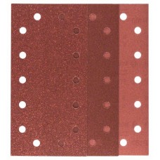 Набор из 10 шлифлистов для виброшлифмашин 115x230, 4x60; 4x120; 2x180 Bosch 2609256B25