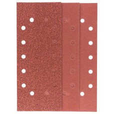 Набор из 10 шлифлистов для виброшлифмашин 115x280, 4x60; 4x120; 2x180 Bosch 2609256B32