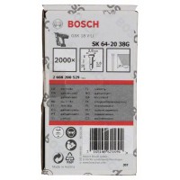 Штифт с потайной головкой SK64 20G 38 мм, оцинк. Bosch 2608200529