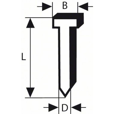 Штифт с потайной головкой SK64 20G 63 мм, оцинк. Bosch 2608200533