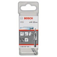 Ступенчатое сверло HSS 4 - 12 мм, 6,0 мм, 66,5 мм Bosch 2608587425